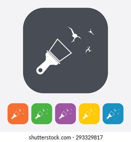 illustration of vector building modern icon in design