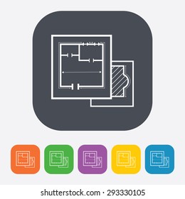 illustration of vector building modern icon in design