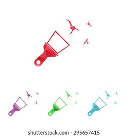 illustration of vector building modern icon in design