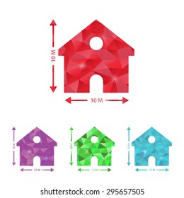illustration of vector building modern icon in design