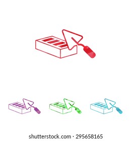 illustration of vector building modern icon in design