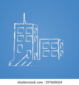 illustration of vector building modern icon in design