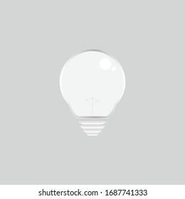 ilustración vector de diseño de bombillas sobre fondo gris
