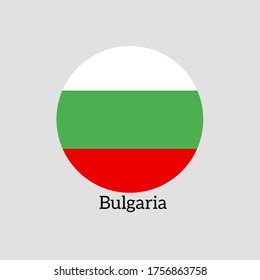 Illustration and vector of the Bulgarian National Flag.