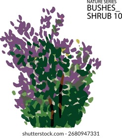 Ilustración Vector de arbusto o arbusto 10