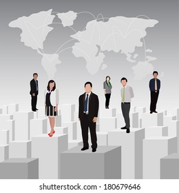 Illustration vector of business success concept.