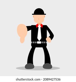 illustration vector of Businessman character,suitable for advertising, advertising, web, posters, banners and magazines. vector eps