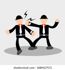 illustration vector of Businessman character,suitable for advertising, advertising, web, posters, banners and magazines. vector eps