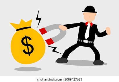 illustration vector of Businessman character,suitable for advertising, advertising, web, posters, banners and magazines. vector eps