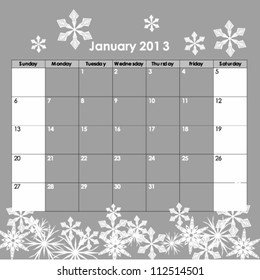 Illustration of VECTOR - Calendar Design 2013