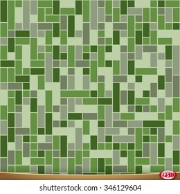Illustration of vector camouflage, simple pixel based digital seamless pattern with outlines.