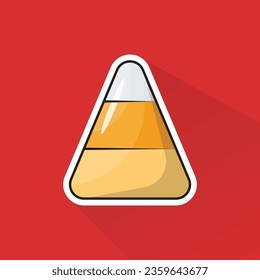 Illustration Vector of Candy Corn in Flat Design