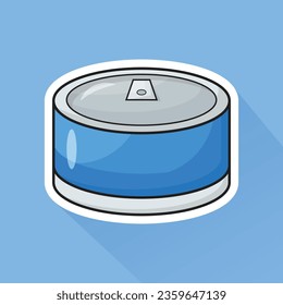 Illustration Vector of Canned Fish in Flat Design