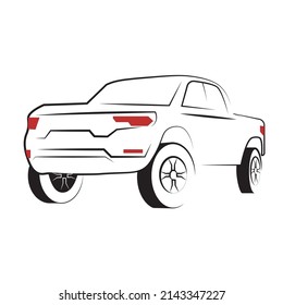 illustration vector of car . Car isolated illustration icon,Vector line, Transport icon, Transportation concept, Line vector