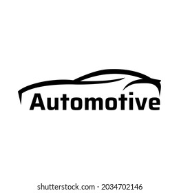 Illustration vector of car logo with line style. Perfect for logo of automotive company, car company, service company, etc.