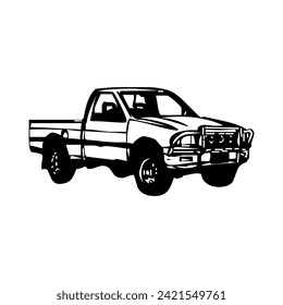 illustration vector of Car, Pickup clipart, hand drawing pickup