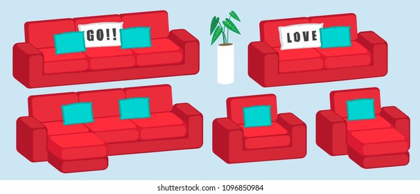 Illustration Vector Cartoon Flat Isolated Comfortable Stock Vector 