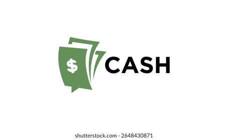 Vetor de ilustração de dinheiro para o elemento de modelo de design de logotipo de negócio financeiro