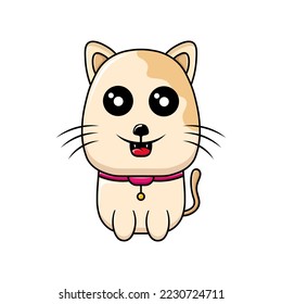 illustration vector cat design happy kawaii