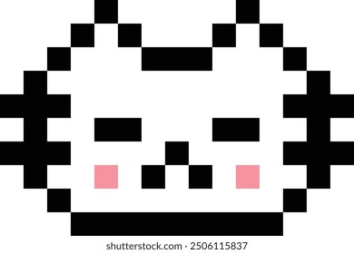 ilustración, Vector, gato, blanco, bebé, dibujos animados, gráfico, aislado, logotipo, gatito, bit, 8, carne, pescado, devoción, fondo, animal, mascota, conejo, pixel art, conejo, personaje, lindo, icono, juego, 8 bit, V