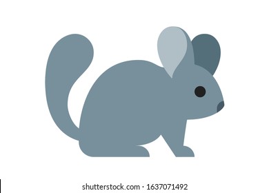 Illustration Vector of Chinchilla flat design Perfect for T Shirt design,logo,sticker eps 10