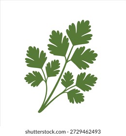 Illustrationsvektor eines Korianderblattes 