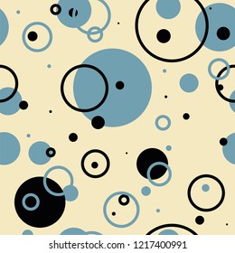 Illustration vector of circle shape seamless pattern