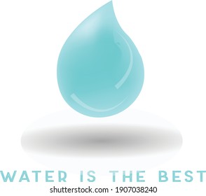 ilustración con tema del logotipo de agua transparente