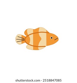 a illustration vector of a clownfish 