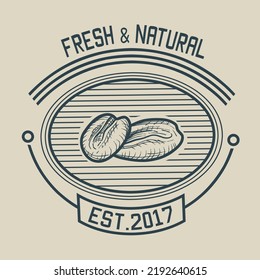 illustration vector of coffee bean perfect for print 