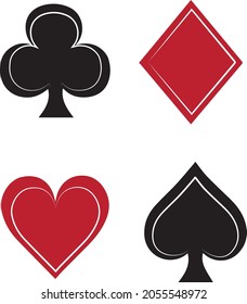 Ilustración de colección vectorial de símbolo de tarjetas con línea blanca dentro. fondo blanco Adecuado para hacer afiches, botones, sitios web, otros proyectos de diseño.