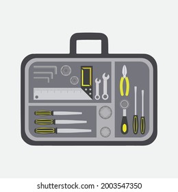 Illustration vector of collection tools