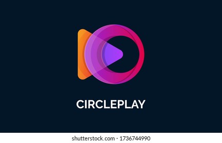 Illustration Vector colorful circle play logo Design Template.
Suitable for Creative Industries, Company, Corporate,
 Multimedia, Entertainment, Education, team, club, game, streaming, Shops, and more