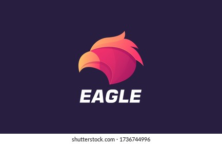 Illustration Vector colorful eagle logo Design Template.
Suitable for Creative Industries, Company, Corporate,
 Multimedia, Entertainment, Education, team, club, game, streaming, Shops, and more.