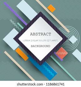Illustration vector of cool abstract geometric background. Blank simple geometry, triangle shape. Composition pattern design for your content, business, modern graphic design, banner, template, cover