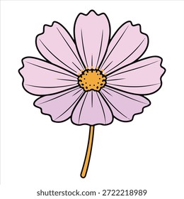 Illustration vector of a Cosmo flower design