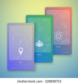 Illustration of Vector Co-Working Infographics Meet Connect Create Flyer with Hand Draw Icons. Co-working Hackspace Concept