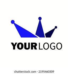 Illustration vector of crown logo. Crown Logo Vector Template. simple logo. luxury logo