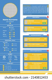 Illustration Vector Of Curriculum Vitae