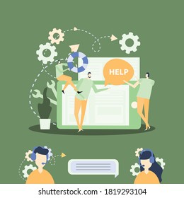 Illustration vector of customer service 