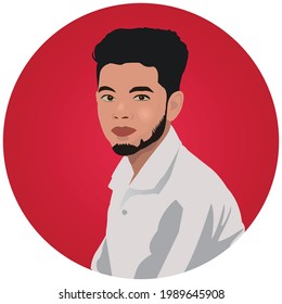 Illustration Vector  Cute Boy Character. 