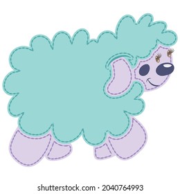 Illustration vector cute sheep baby design