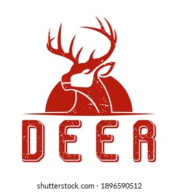 illustration vector of Deer perfect for logo,tshirt design,promotion etc