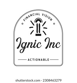 illustration vector design of accessories company vintage logo