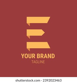 Illustration vector design of alphabet letter E logo