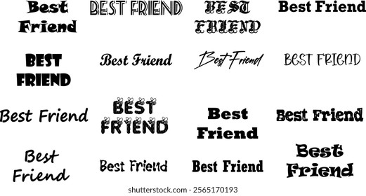 illustration, vector, design, best, lettering, background, friends, text, friendship, typography, art, graphic, creative, forever, print, message, label, banner, modern, holiday, love, card, 