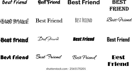 illustration, vector, design, best, lettering, background, friends, text, friendship, typography, art, graphic, creative, forever, print, message, label, banner, modern, holiday, love, card, 