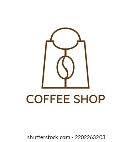 Illustration vector design of coffee shop logo