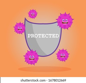 Illustration vector design of coronavirus