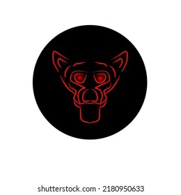 Illustration vector design of dog head